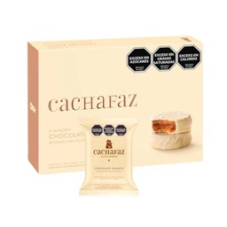 Alfajores Chocolate Blanco Cachafaz 360 gr 6 u