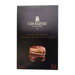 Alfajores Chocolate Negro Cachafaz 360 gr 6 u