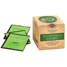 Té Verde Orgánico y Jengibre 30 gr Wally's Patagonia