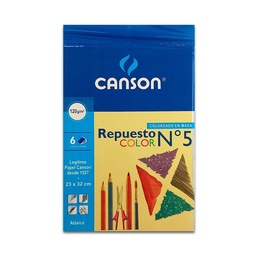 Repuesto Canson Dibujo Color N° 5 120 g x 6 Hojas