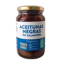 Aceitunas Terrasana Negras Organicas 400 gr