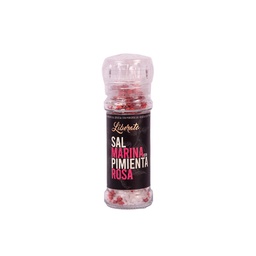 Sal Marina Gruesa con Pimienta Rosa 90 gr Liberato