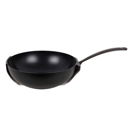 Wok con Antiadherente Sin Tapa Hudson Negro 1un.