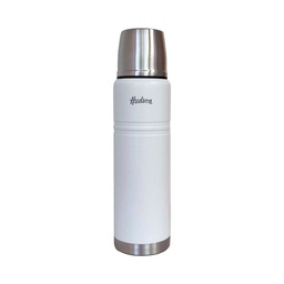 Termo Acero Blanco Doble Pared con Tapon Push 1 l Hudson