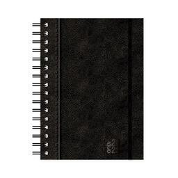 Agenda 16x22 Uomo Black Espiral Libesa