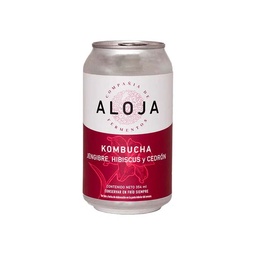 Kombucha Aloja Jengibre, Hibiscus y Cedrón 354 ml