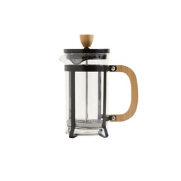 Cafetera Embolo Negra y Bamboo 600Mlmika