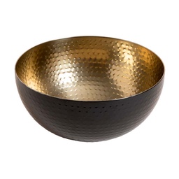 Bowl de Acero Inoxidable Black & Golden Nisha