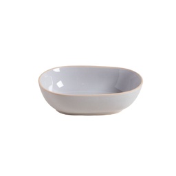 Bowl Gris Claro Borde Natural 18.5x13.5 Zarzis