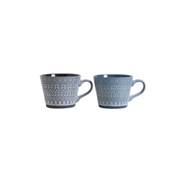Mug Nepal Conico Mishka Gris & Azul 384 ml