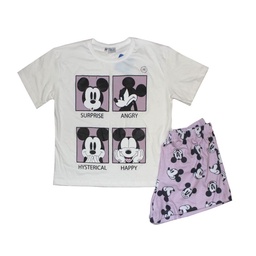 Set Pijama Mujer Mickey Mood con Short T 38-44