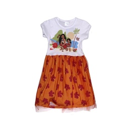 Vestido Niña Disfraz Moana 2-6 Disney Set