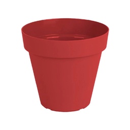 Maceta Plast Capri Outzen 20cm Rojo