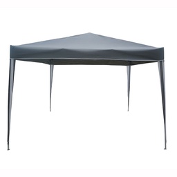 Gazebo Polyester 3X3x2.5 mt Gris Outzen