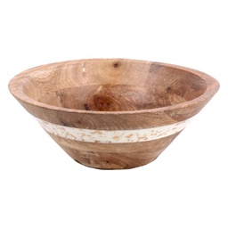 Bowl Madera Chispitas 20X20x7.5 cm Krea