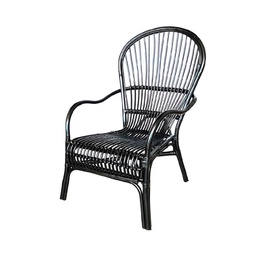 Silla Outzen Rattan Scotsel Negro