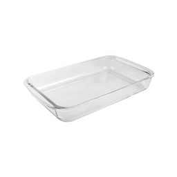 Fuente Refractaria Rectangular 2.2l- Vidrio Borosilicato