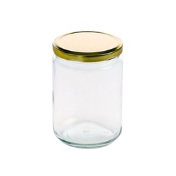 Frasco Conservador 0.5l con Tapa Dorada