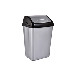 Basurero Plastico Vaiven 10l Plat Oi23  Krea41