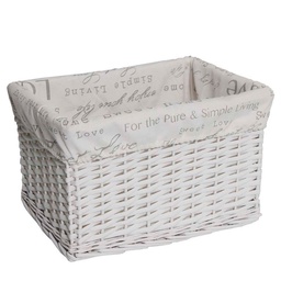 Canasto Mimbre Xl Blanco Krea