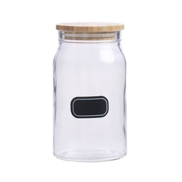 Frasco Tapa Madera con Estampa m Krea