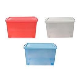 Caja Organizadora 50l Ruedas Color Transparente 3C