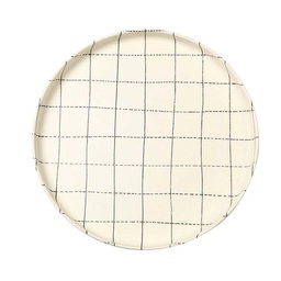 Plato Playo Melamina Rayas 26 cm Krea