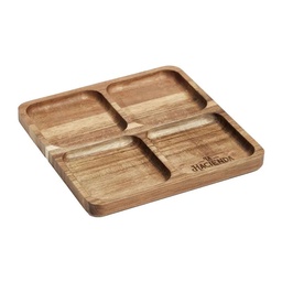 Plato Snacks con 4 Divisiones - La Hacienda - 20,5 x 20,5 cm