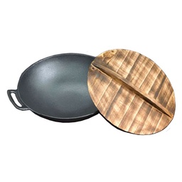 Olla Cast Iron Tapa Madera La Hacienda 36,5 x 9,5 cm