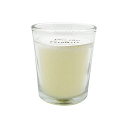 Vela Vaso Vidrio Taupe  Krea