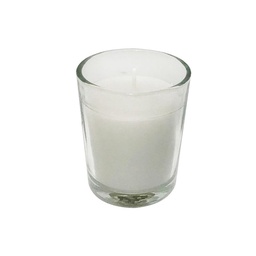 Vela Votiva Vaso Vidrio Gris Krea