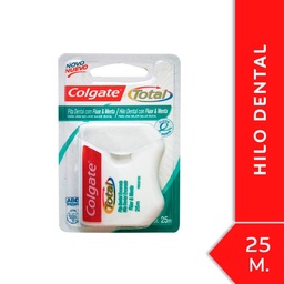 Hilo Dental Colgate Total Flúor y Menta 25m