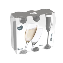 Pack Copa Champagne Barone x 6 un Nadir
