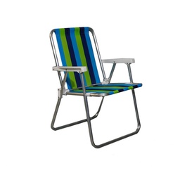 Silla Mor Alta Aluminio Vs Colores Rayas 2101