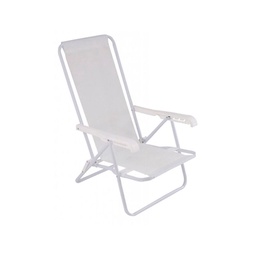 Silla Reclinable 4 Posiciones Sanet Blanca.