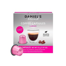 Capsulas de Café Lungo Daniels Blend