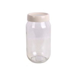 Frasco de Vidrio Tapa Beige 1000 ml