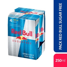 Energizante Red Bull Sugar Free 250cc 4u