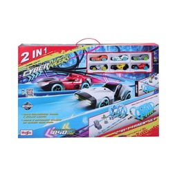 Set Cyber Racer 2 en 1 Vehiculo Pullback Maisto