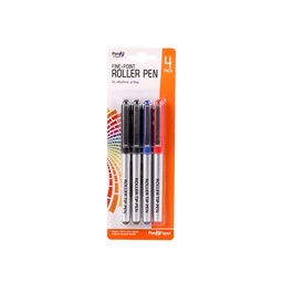 Lapiceras Tinta Roll Surtidas Pack x 4 un