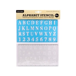 Alfabeto Stencil con Regla 22.5x13 cm Ubl