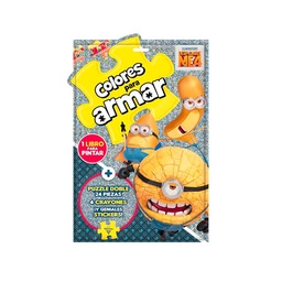 Libro Minions Colores Armar Vertice