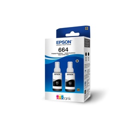 Botella Tinta Epson T664120-2p Pack x 2 uni Negro