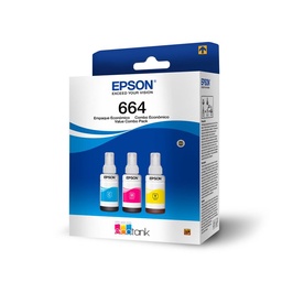 Botella Tinta Epson T664520-3p Pack x 3 uni Cmy