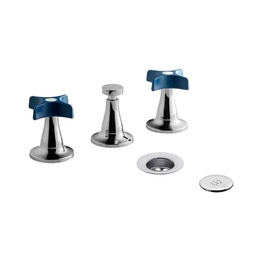 Grifería Fv Bidet Transferencia Petalo Baño Azul-cromo 0295/m3