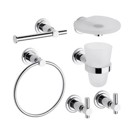 Set Accesorios de Baño Kit 6 Piezas Juego Fv Temple