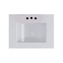 Bacha Baño Rectangular Ferrum Cadria Lx63f-b Apoyo 60cm 3Ag