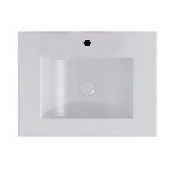 Bacha Baño Rectangular Ferrum Cadria Lx71f-b Apoyo 75cm 1Ag