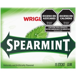 Chicle Wrigleys Slim Spearmint Pack Sticks x 15 uni