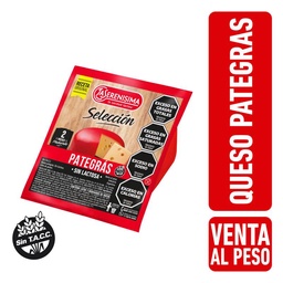 Queso La Serenísima Pategras Sin Lactosa x kg.